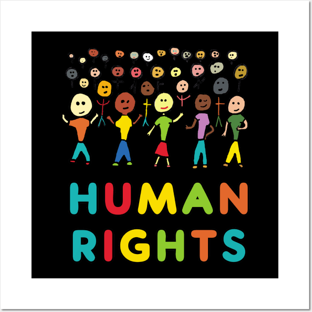 Human Rights Wall Art by Mark Ewbie